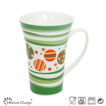 Taza hermosa de la gran boca de New Bone China Decal